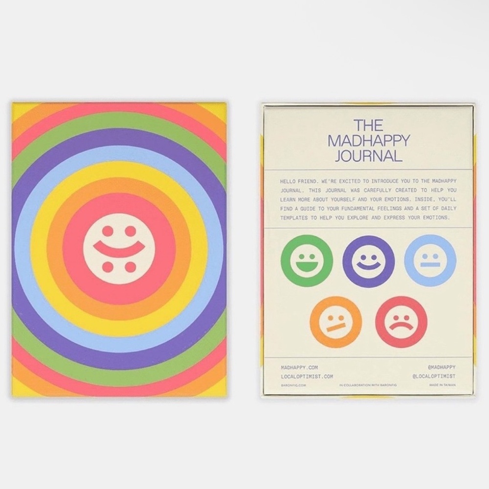 Madhappy Journal with Colorful Emoji Design